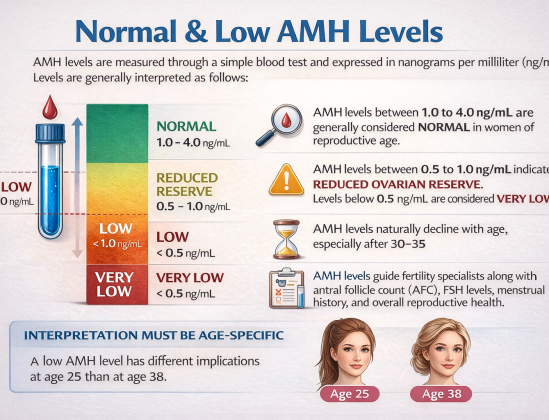 normal range Low AMH